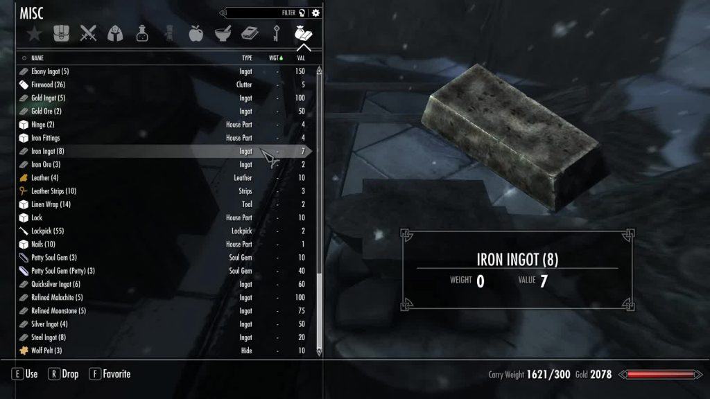 Weightless Crafting Materials Skyrim Mod Download